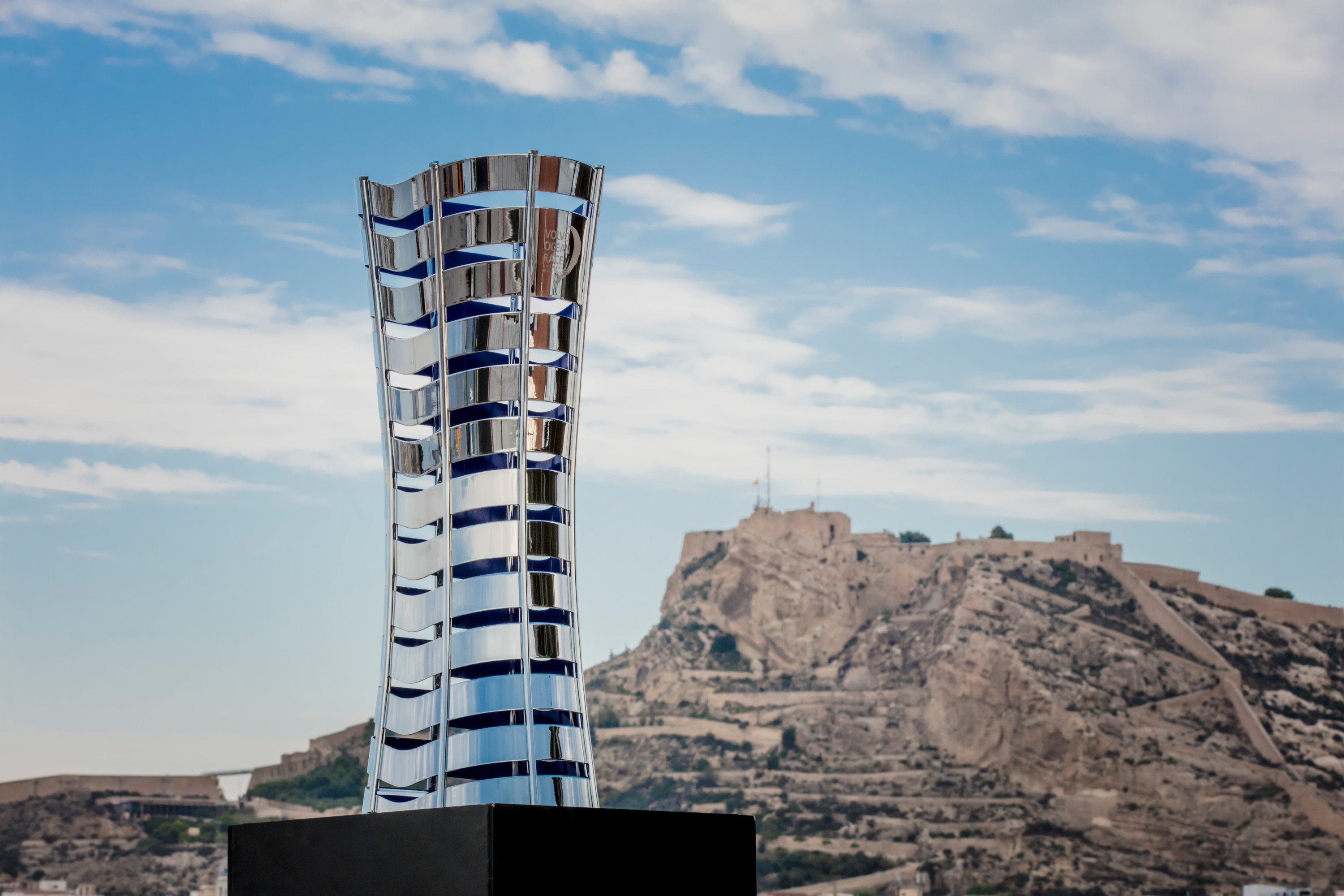 Trophy of the Volvo Ocean Race 2017-18. Alicante, Spain. Photo by Ainhoa Sanchez/Volvo Ocean Race