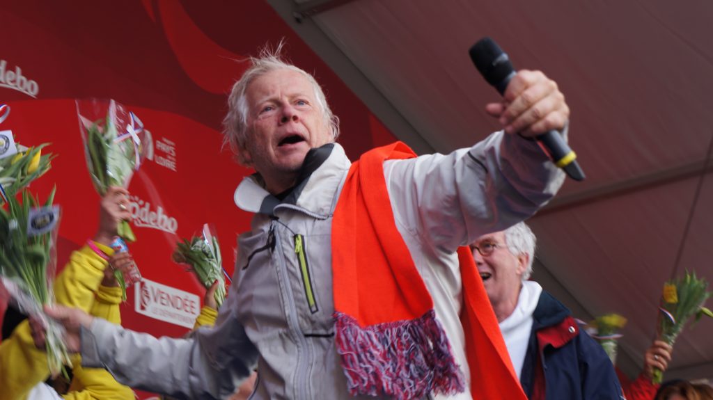 Pieter Heerema op het podium: maakt droom waar