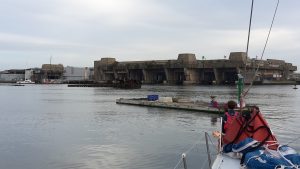 de oude onderzeeboot bunkers in Lorient