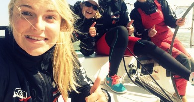 Een selfie met de meiden van Team Heiner Pups '16 tijdens de Delta Lloyd 24uurs race